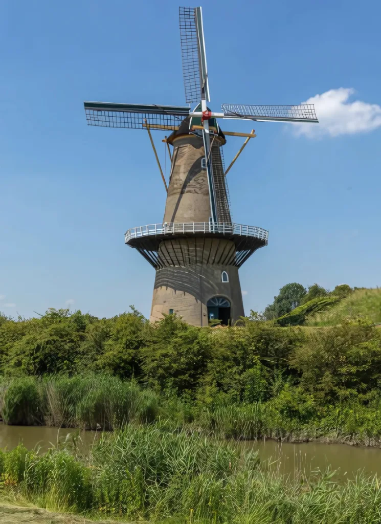 City Game Gorinchem Windmill with the name “Korenmolen De Hoop''
