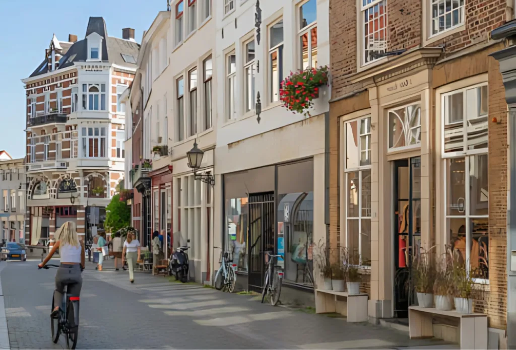City Game Bergen op Zoom Pleasant shopping street in the center of the Dutch city of Bergen op Zoom