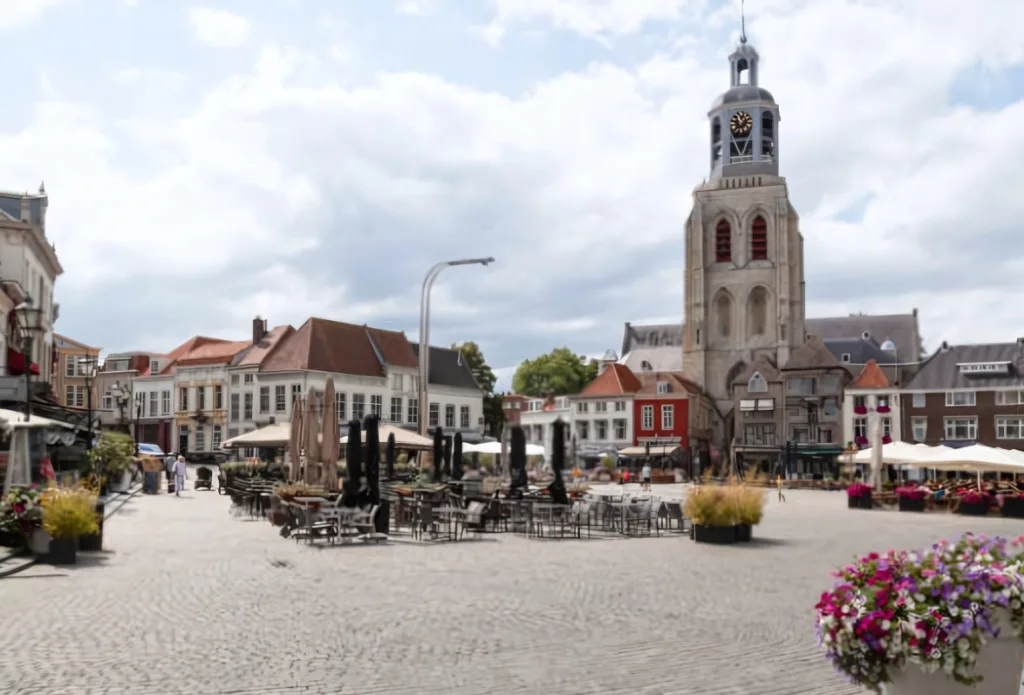 City Game Bergen op Zoom Town square - Grote Market, in the center of the city of Bergen op Zoom
