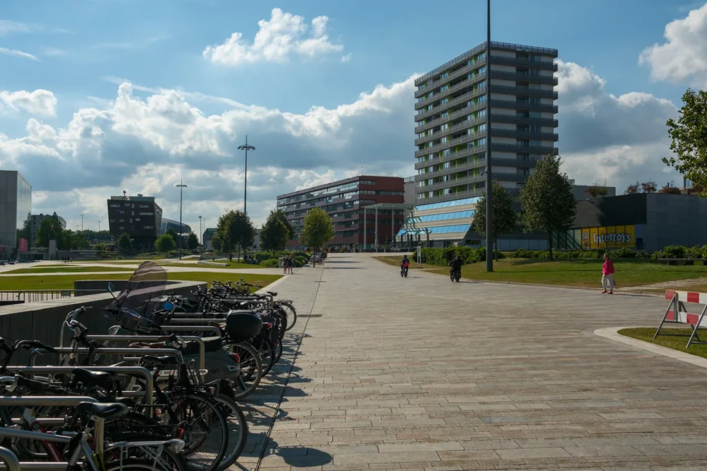 City Game Almere bikes near grass