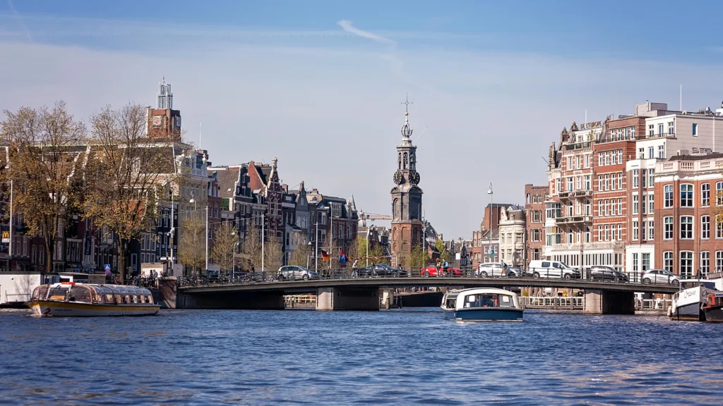 City Game Amsterdam bridge on a sunny day