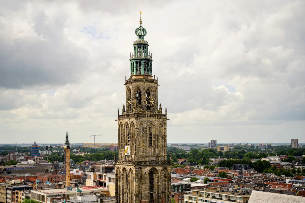 City Game  Groningen Martinitoren as seen from the forum.