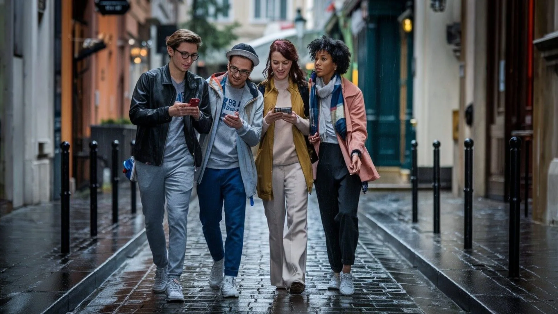 rainy day city puzzle game