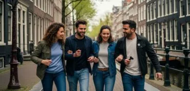 friends outing Amsterdam