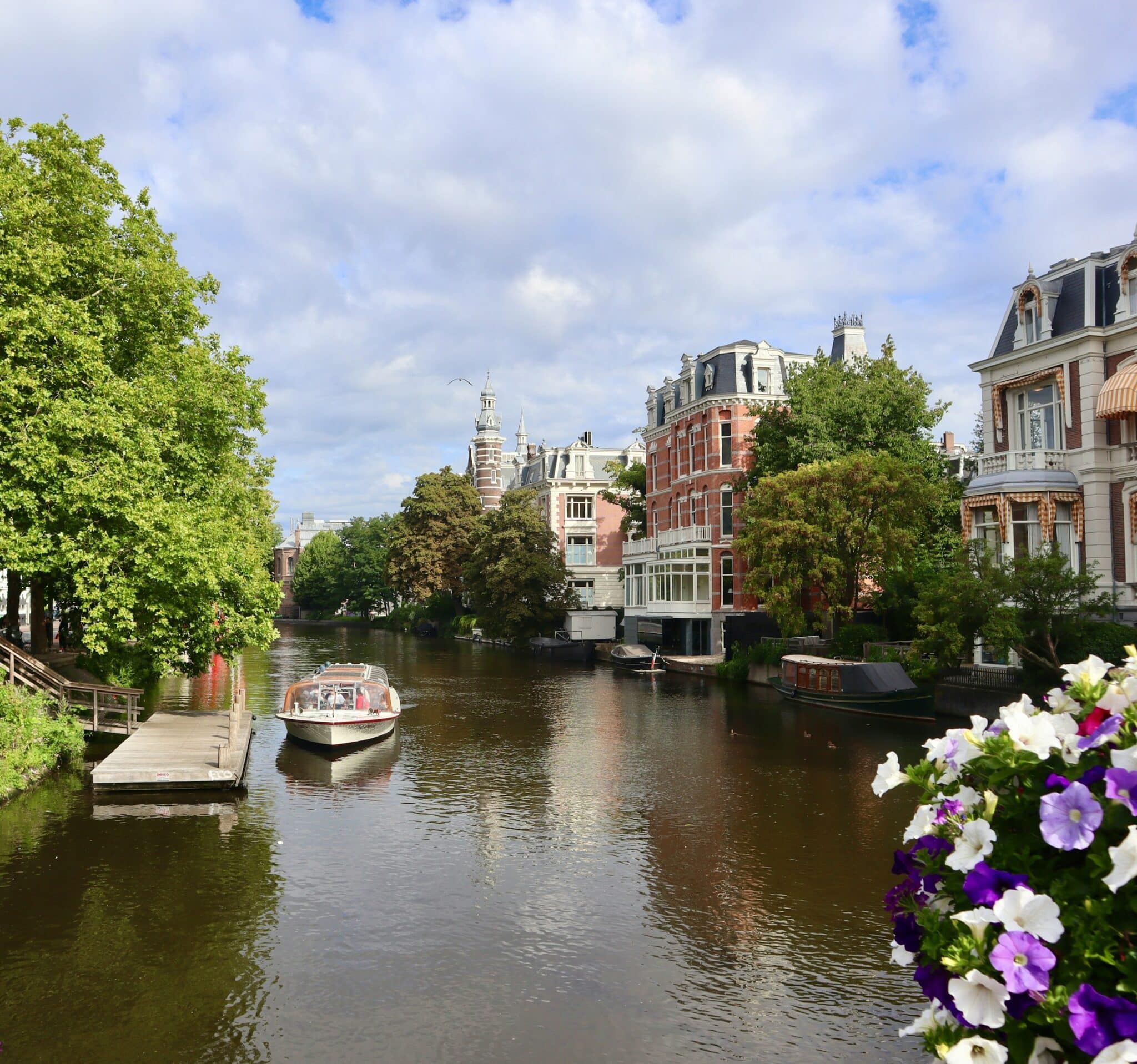 Scenic Canal in Amsterdam
