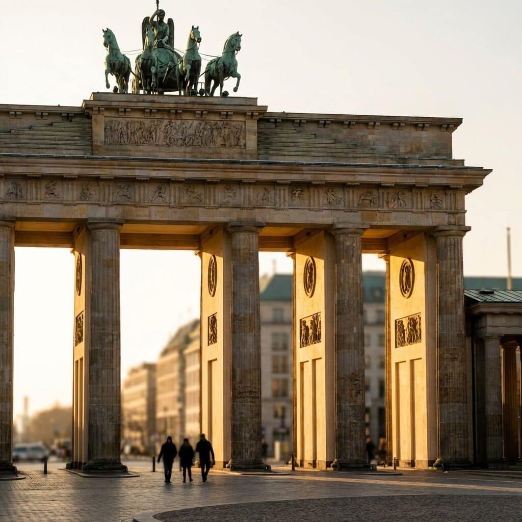 The Brandenburg Gate at Sunrise