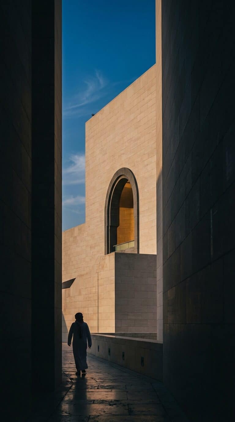 Walkway at the Museum of Islamic Art in Doha
