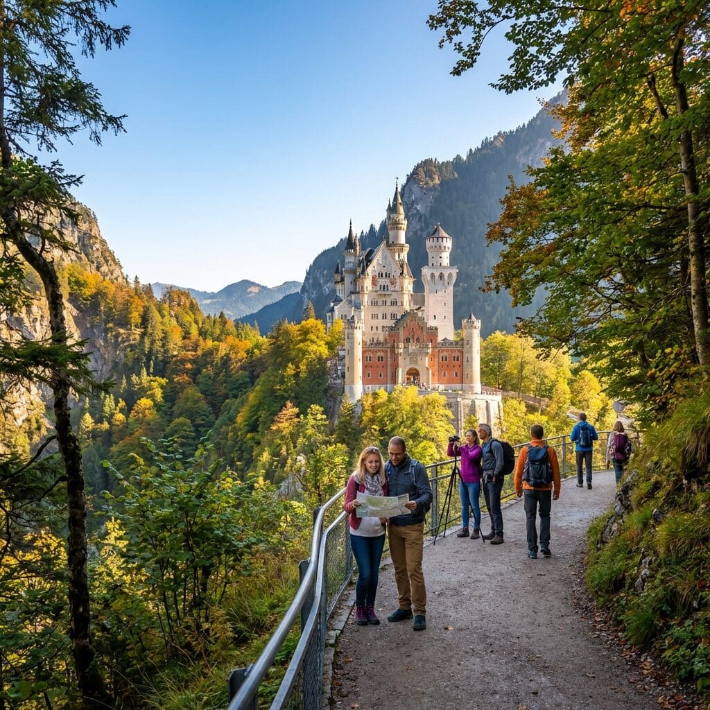 Neuschwanstein Castle in Autumn