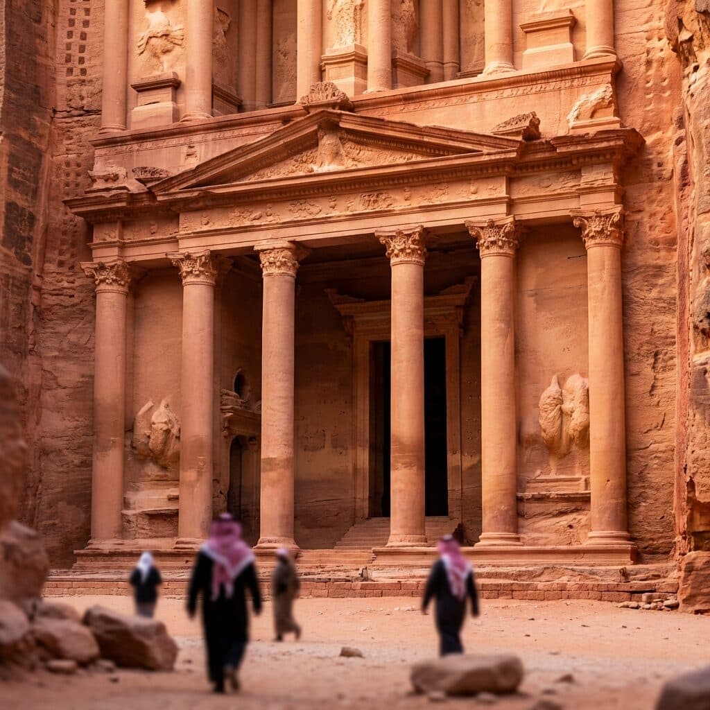 The Treasury (Al-Khazneh) in Petra, Jordan