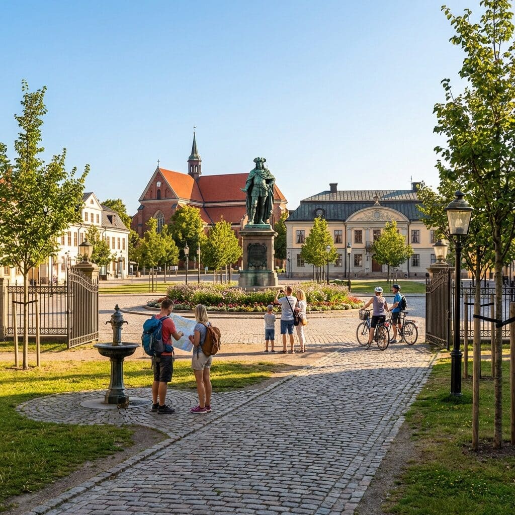 Stortorget Square with the Statue of Charles XI
