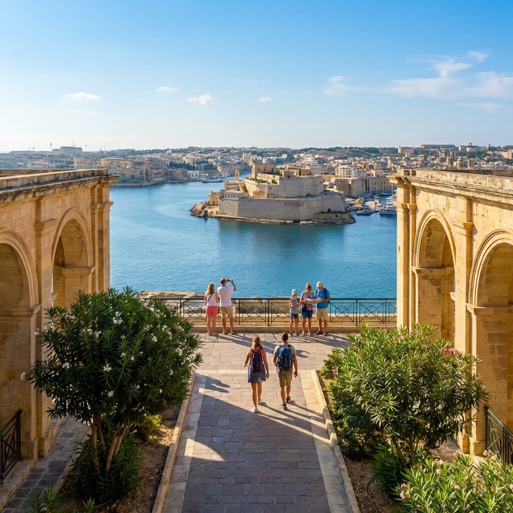View of the Grand Harbour from Valletta, Malta