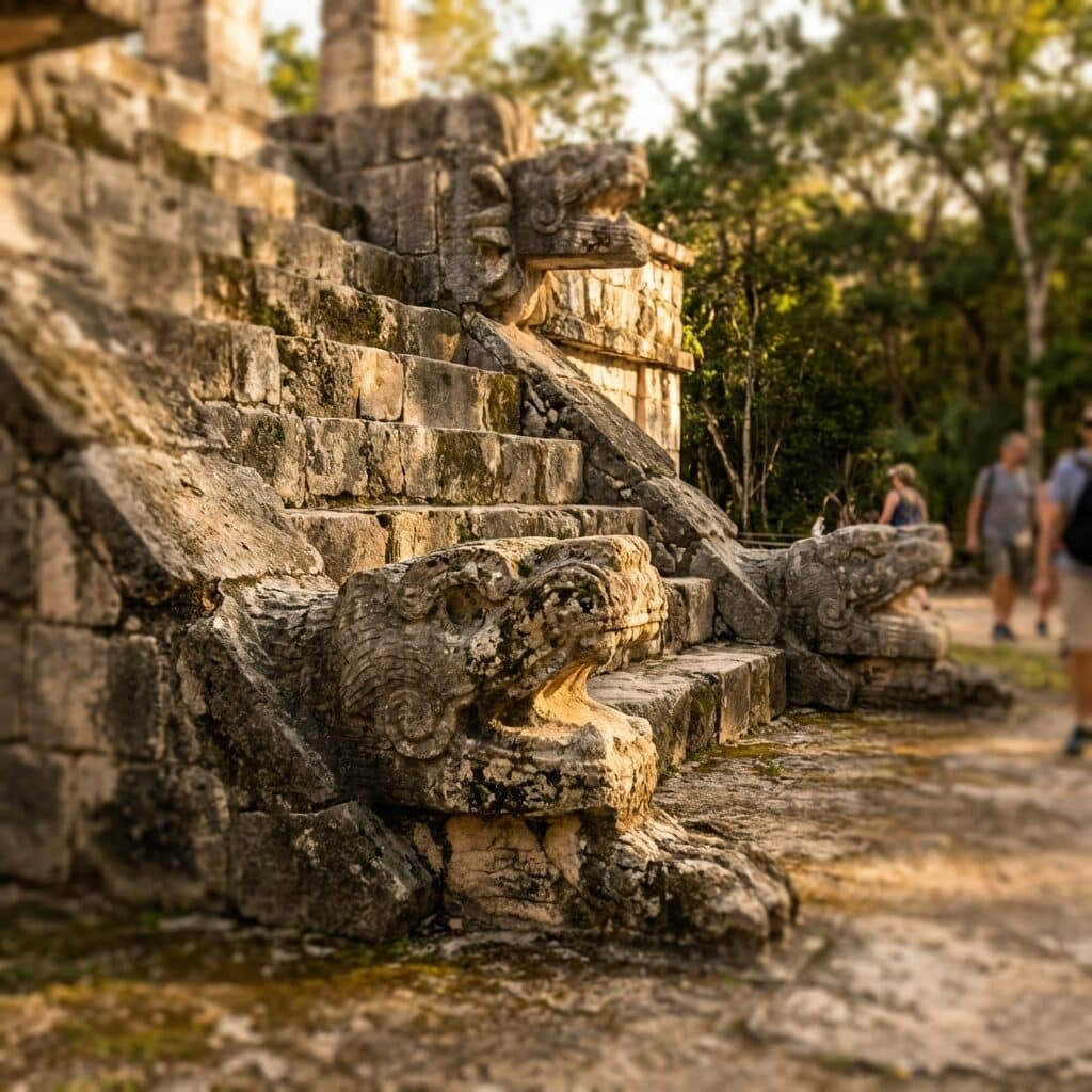 Stone Serpent Staircase at Chichen Itza