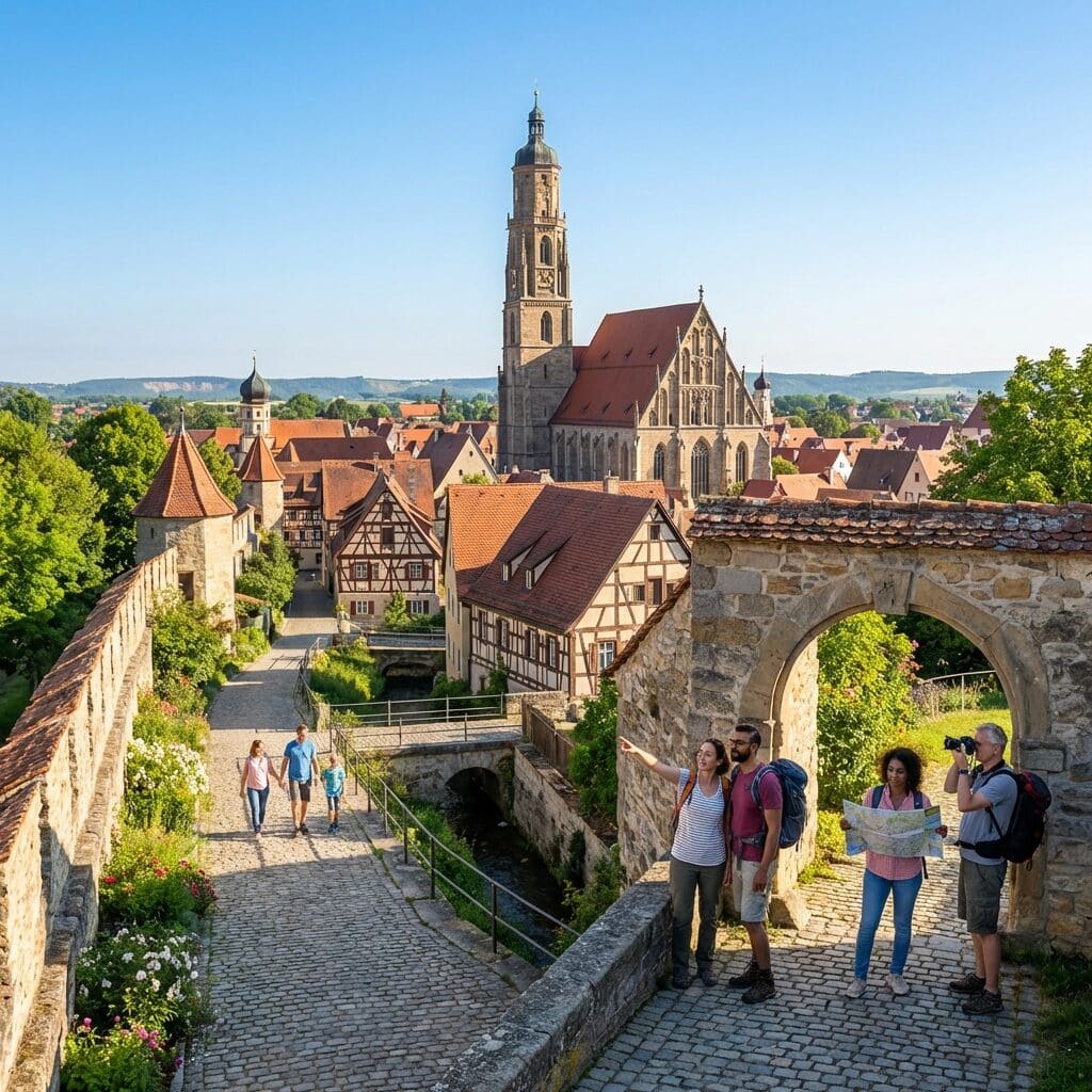 View from the City Wall in Nördlingen