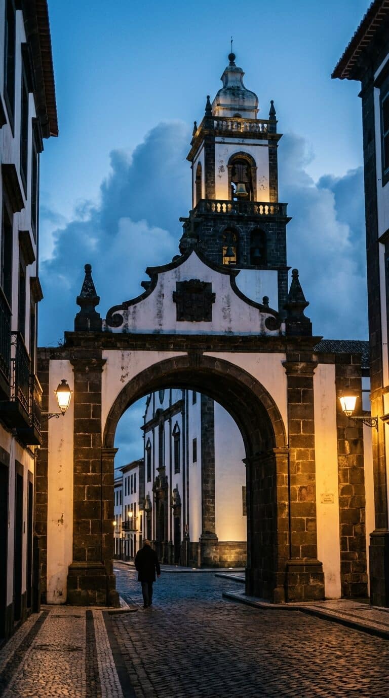Portas da Cidade at Dusk in Ponta Delgada