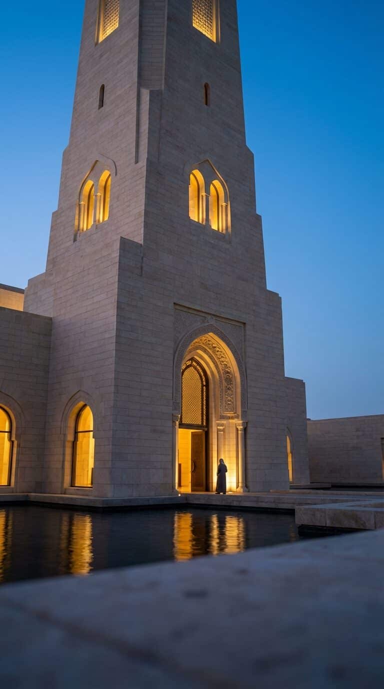 Grand Mosque at Twilight in Qatar