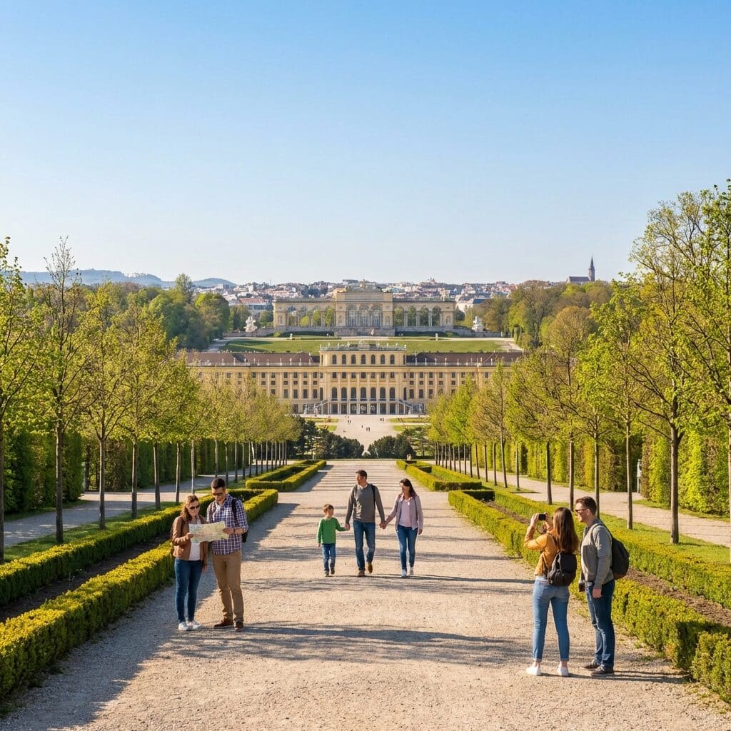Schönbrunn Palace Gardens in Vienna