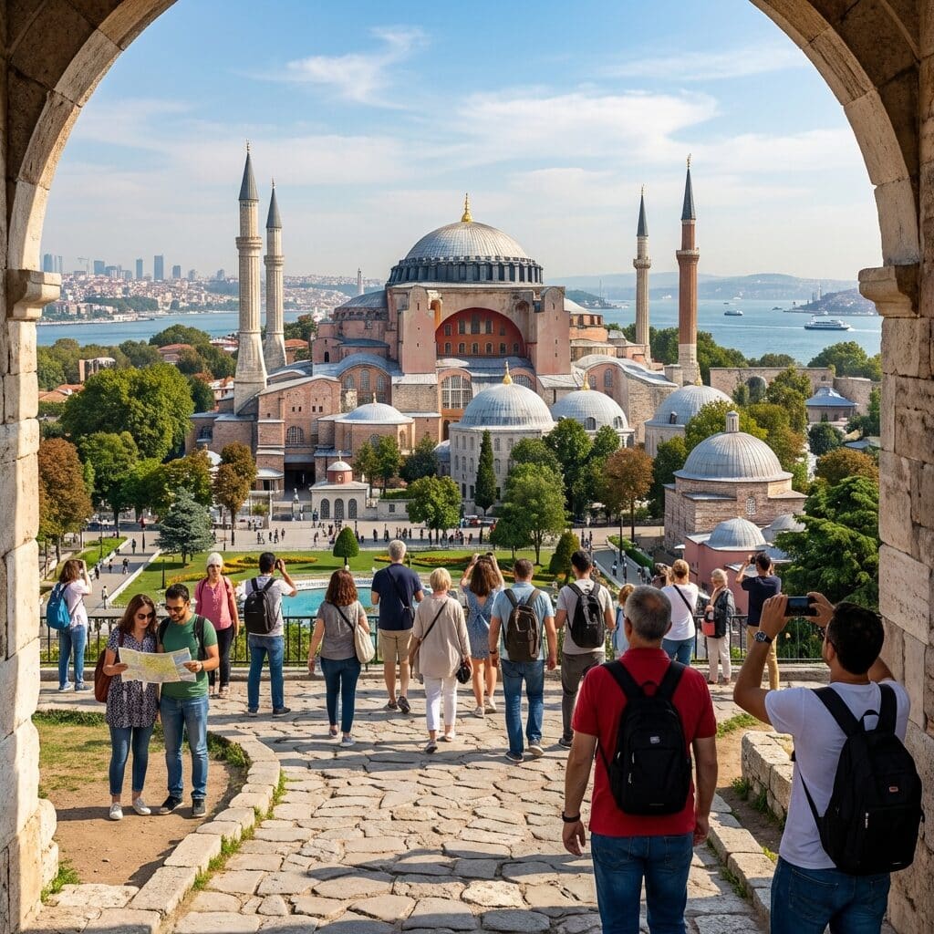 View of Hagia Sophia in Istanbul
