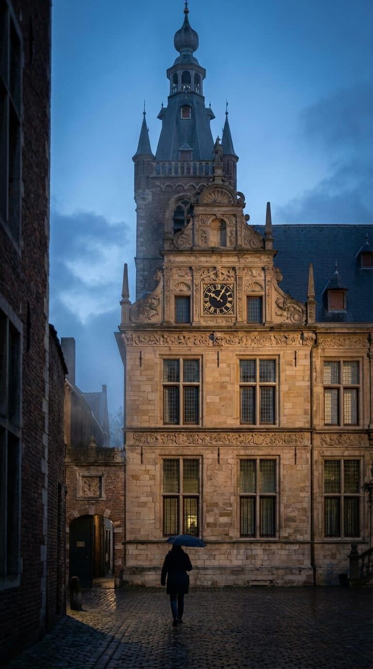 Venlo City Hall at Dusk