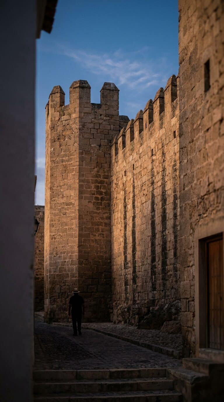Stone Walls of the Alcazaba in Almeria
