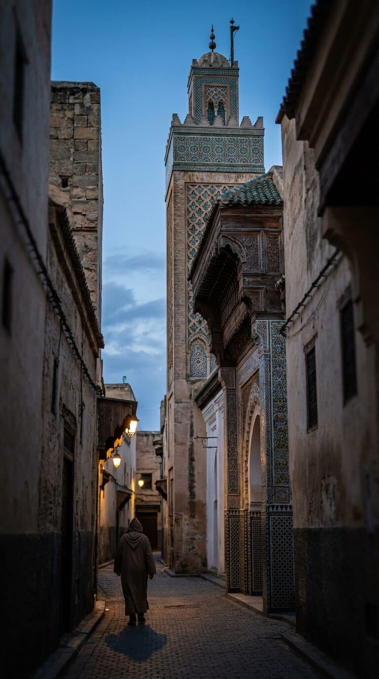 Alleyway Leading to Bou Inania Madrasa in Fez