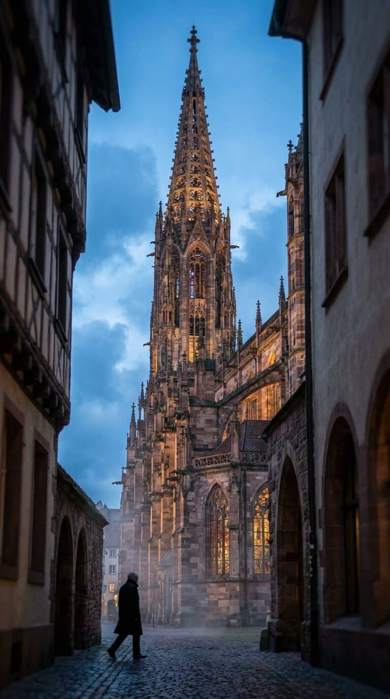 Freiburg Minster at Dusk