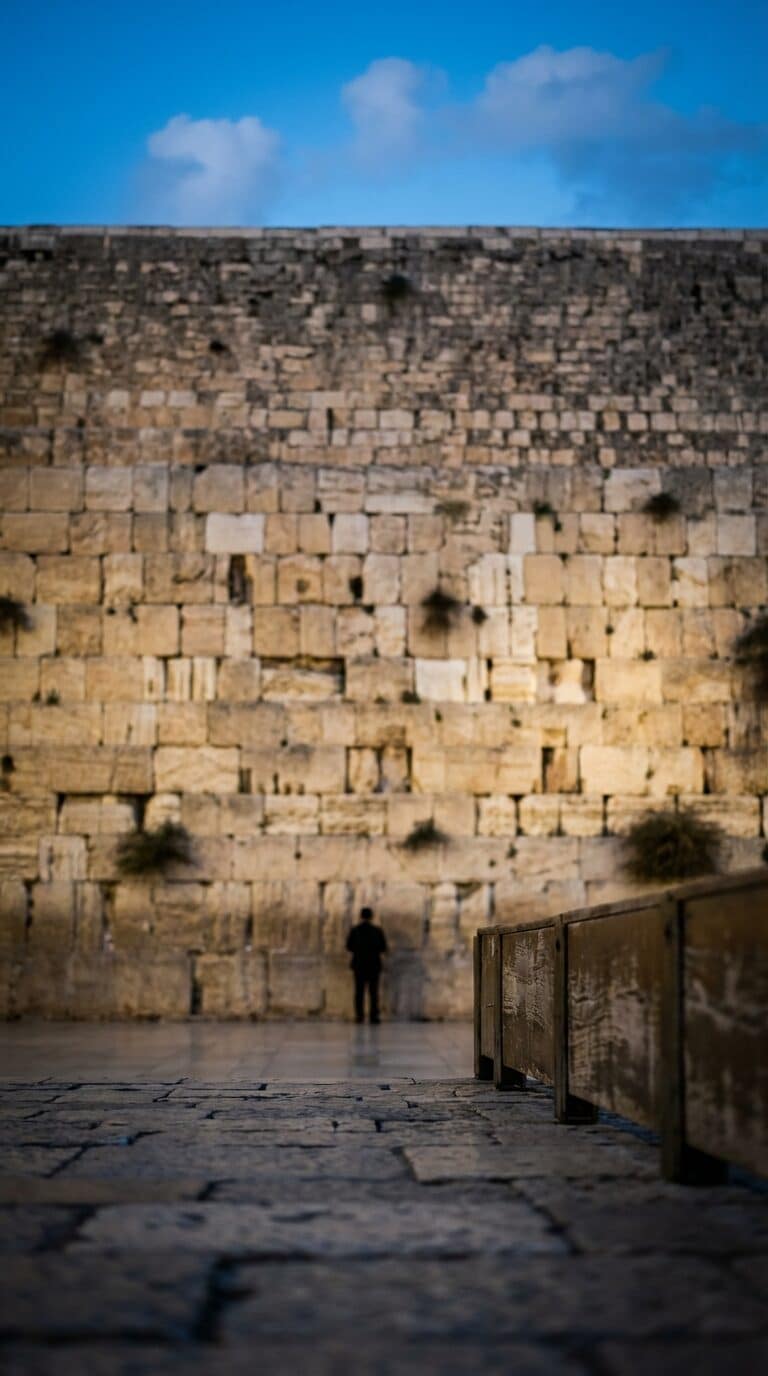A Person at the Western Wall, Jerusalem