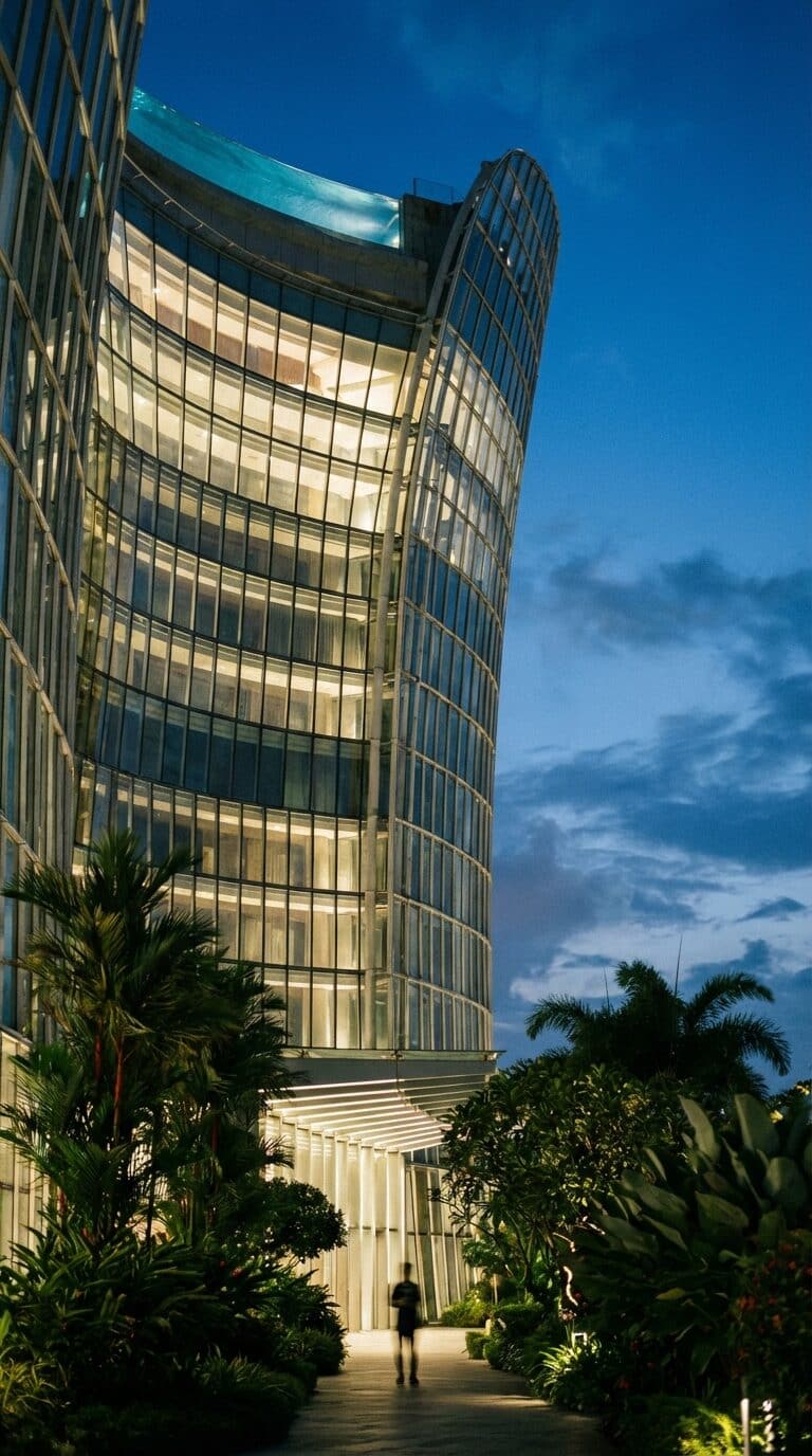 JW Marriott Hotel Singapore South Beach at Dusk