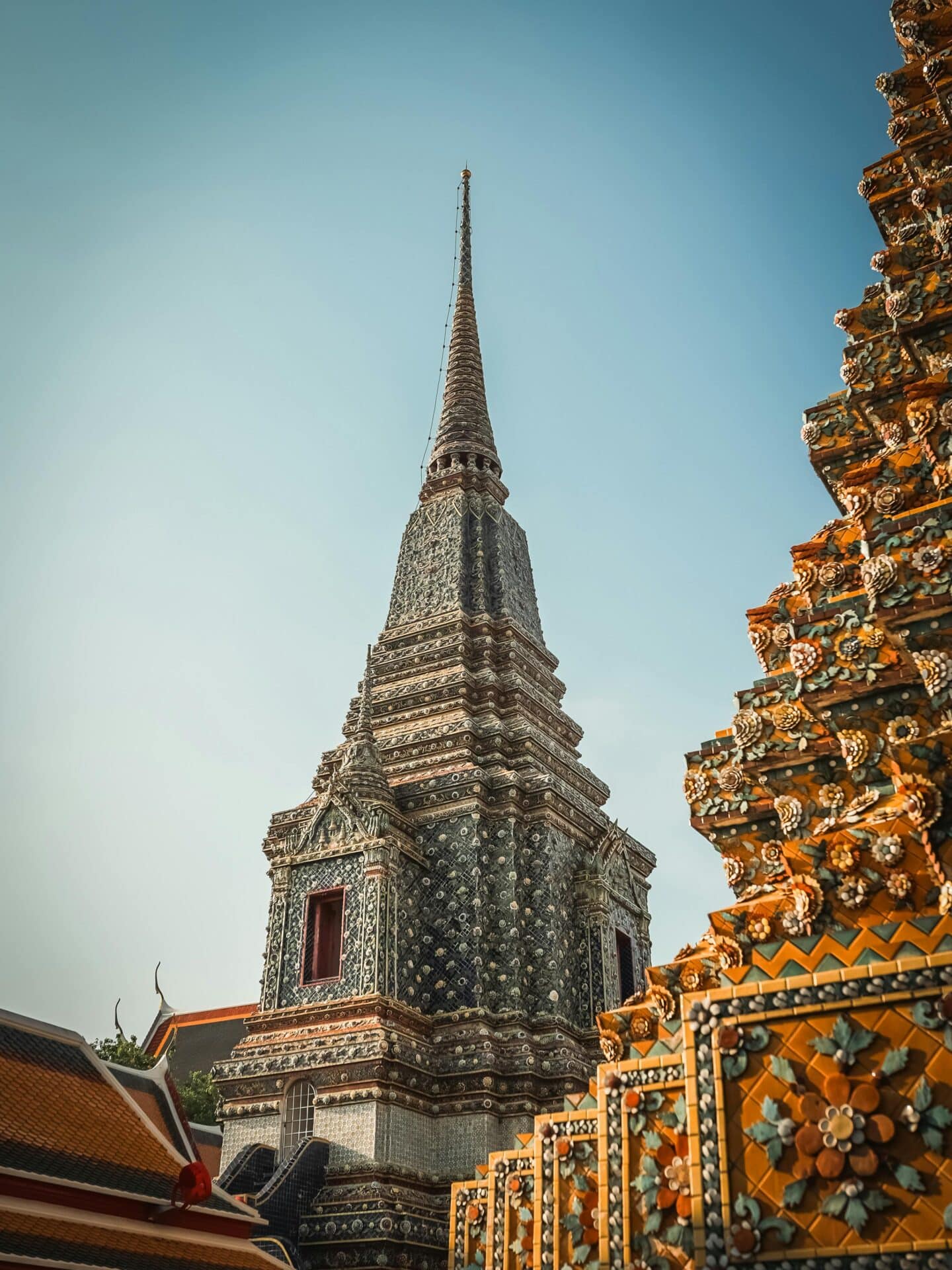 Ornate Chedis at Wat Pho, Bangkok
