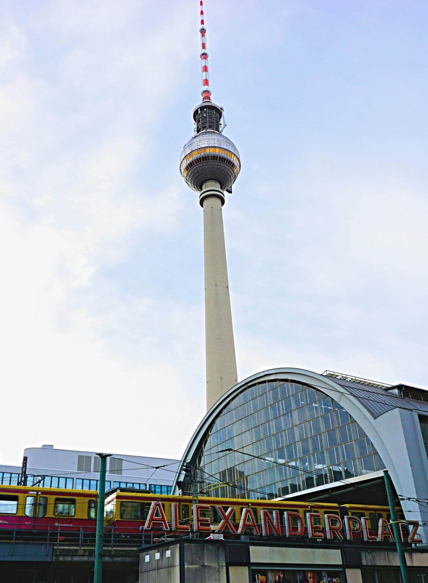 Berlin TV Tower at Alexanderplatz Station