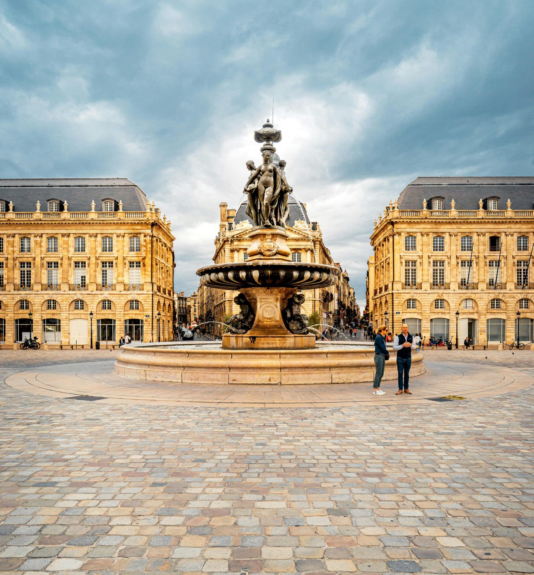 Place de la Bourse and Fountain in Bordeaux