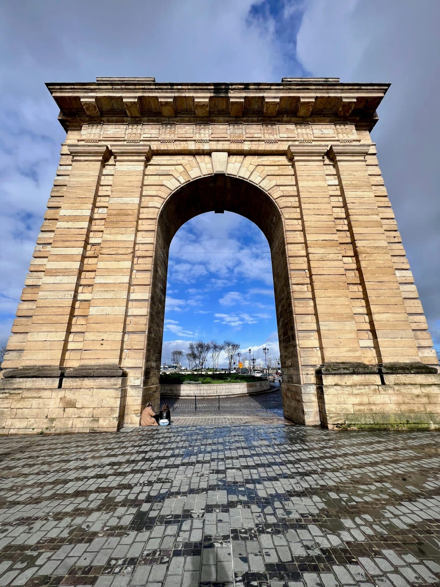 Porte de Bourgogne Arch in Bordeaux