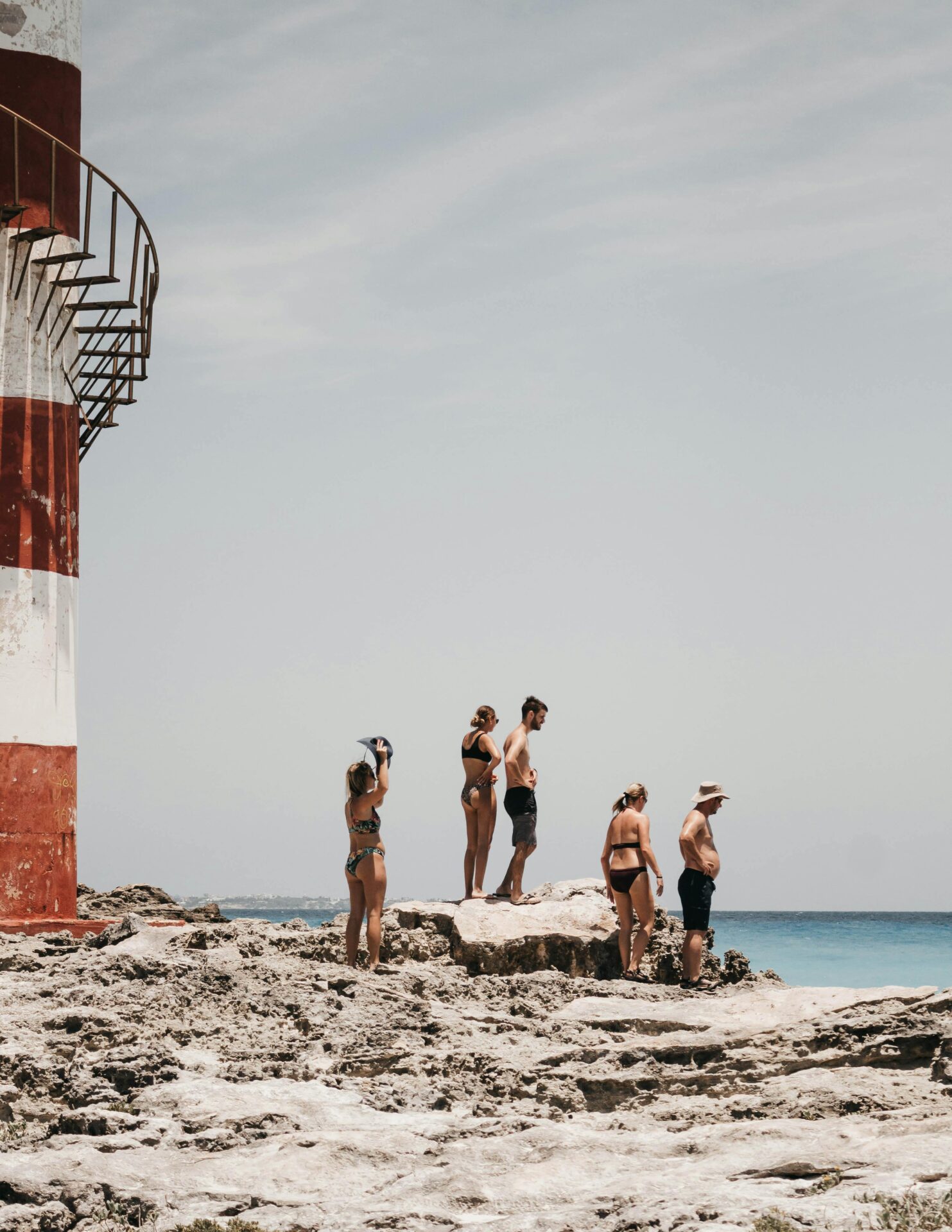 Rocky Coastline by the Punta Cancun Lighthouse