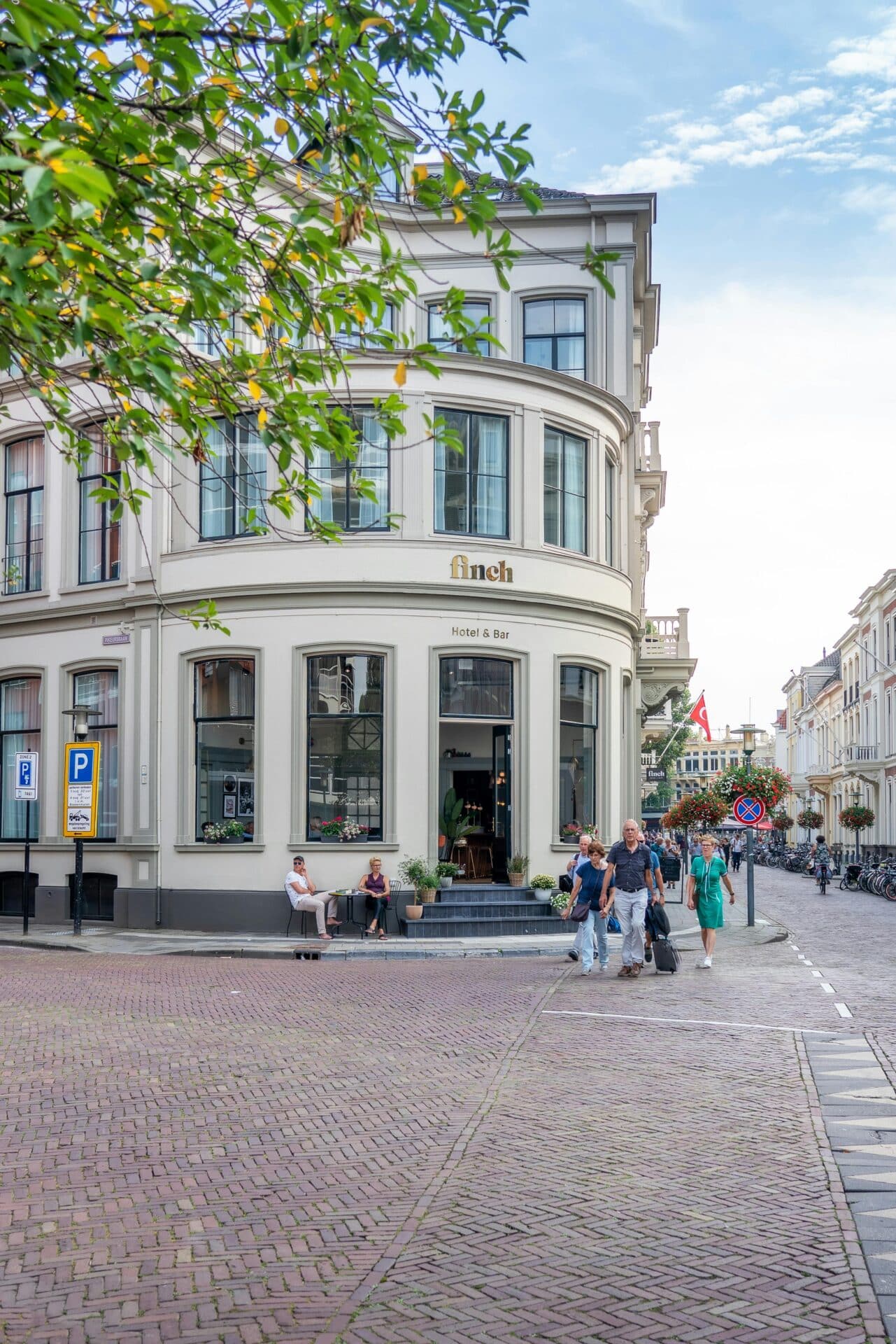 Finch Hotel &amp; Bar on a Street Corner in Deventer