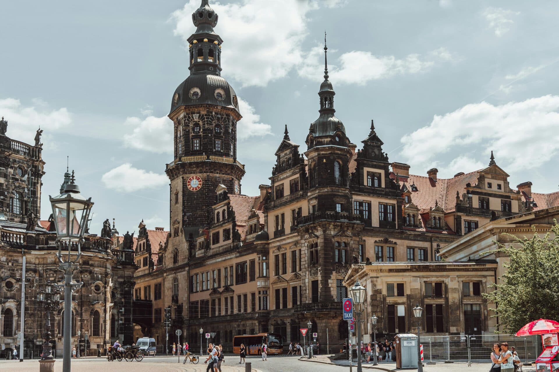 Dresden Castle and Hausmannsturm Tower