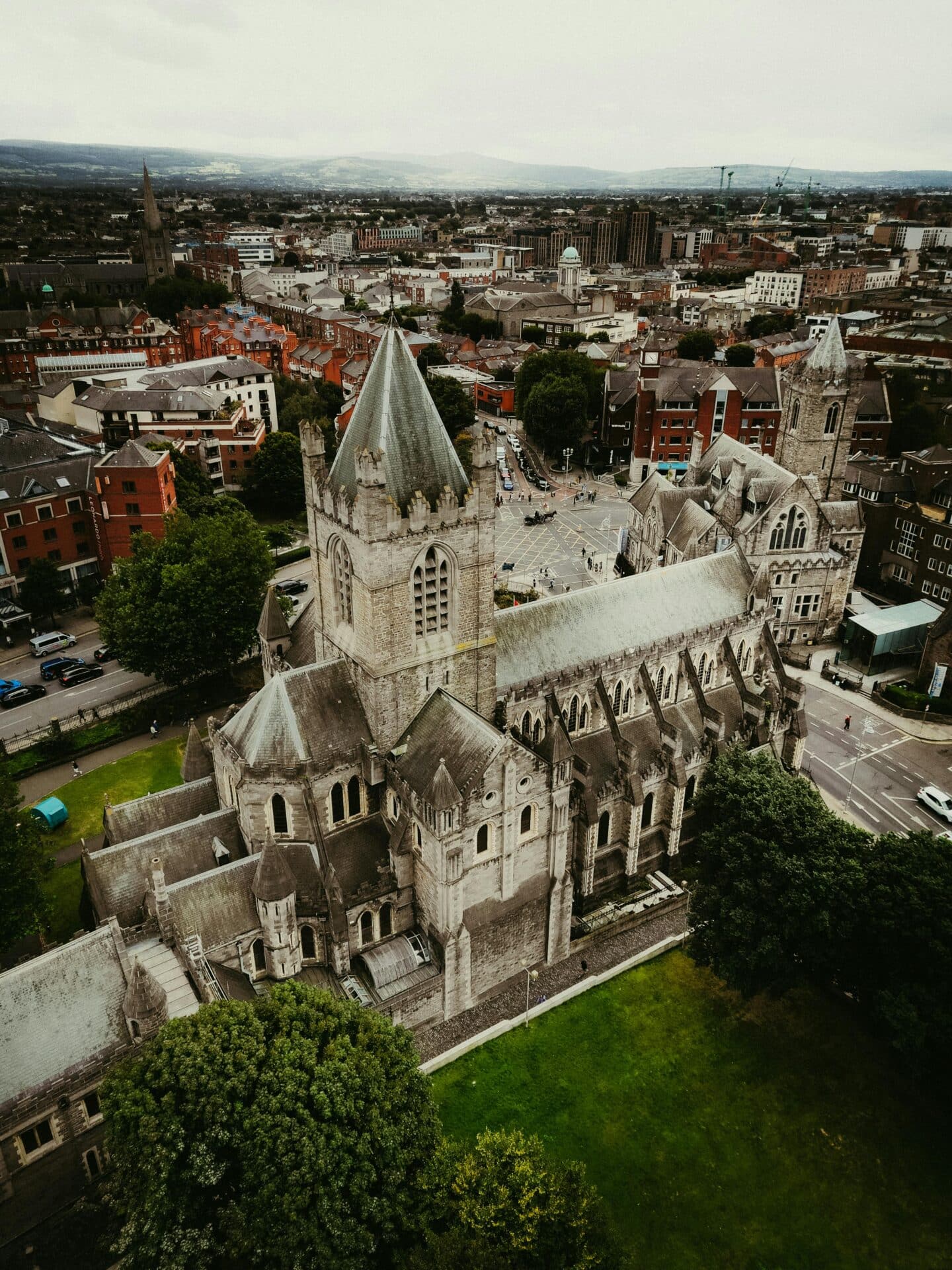 Aerial View of Christ Church Cathedral, Dublin