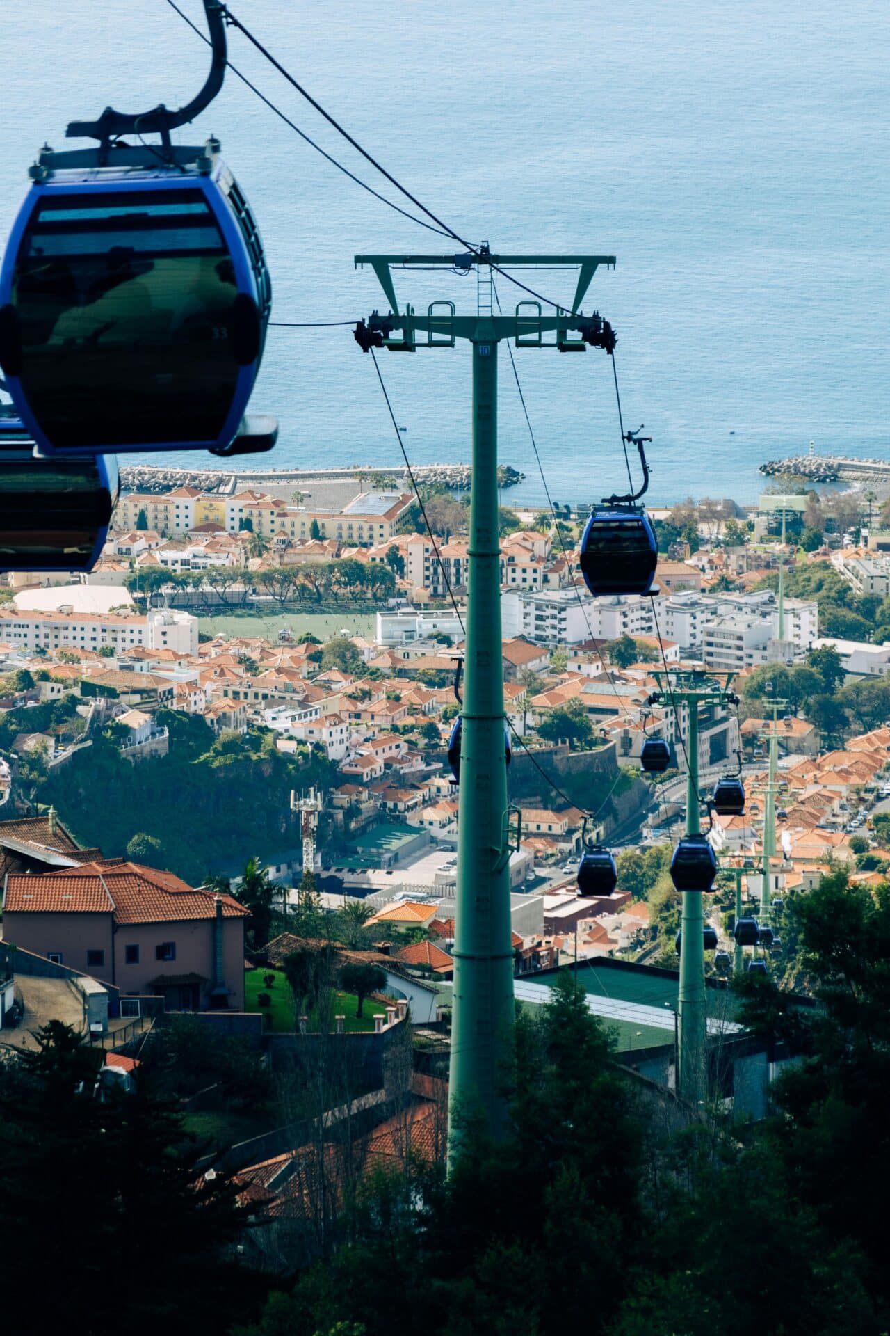 Funchal Cable Cars Overlooking The City