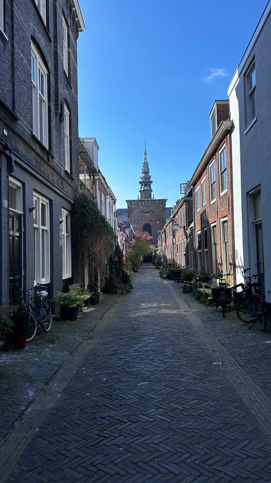 Alley View of the Grote Kerk in Haarlem