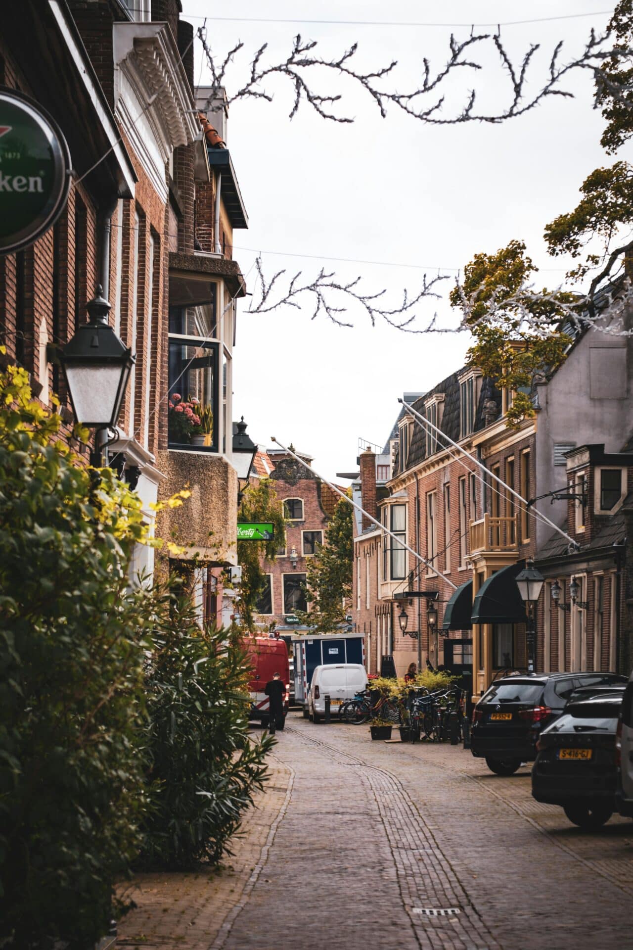 A Cobblestone Street in Leeuwarden