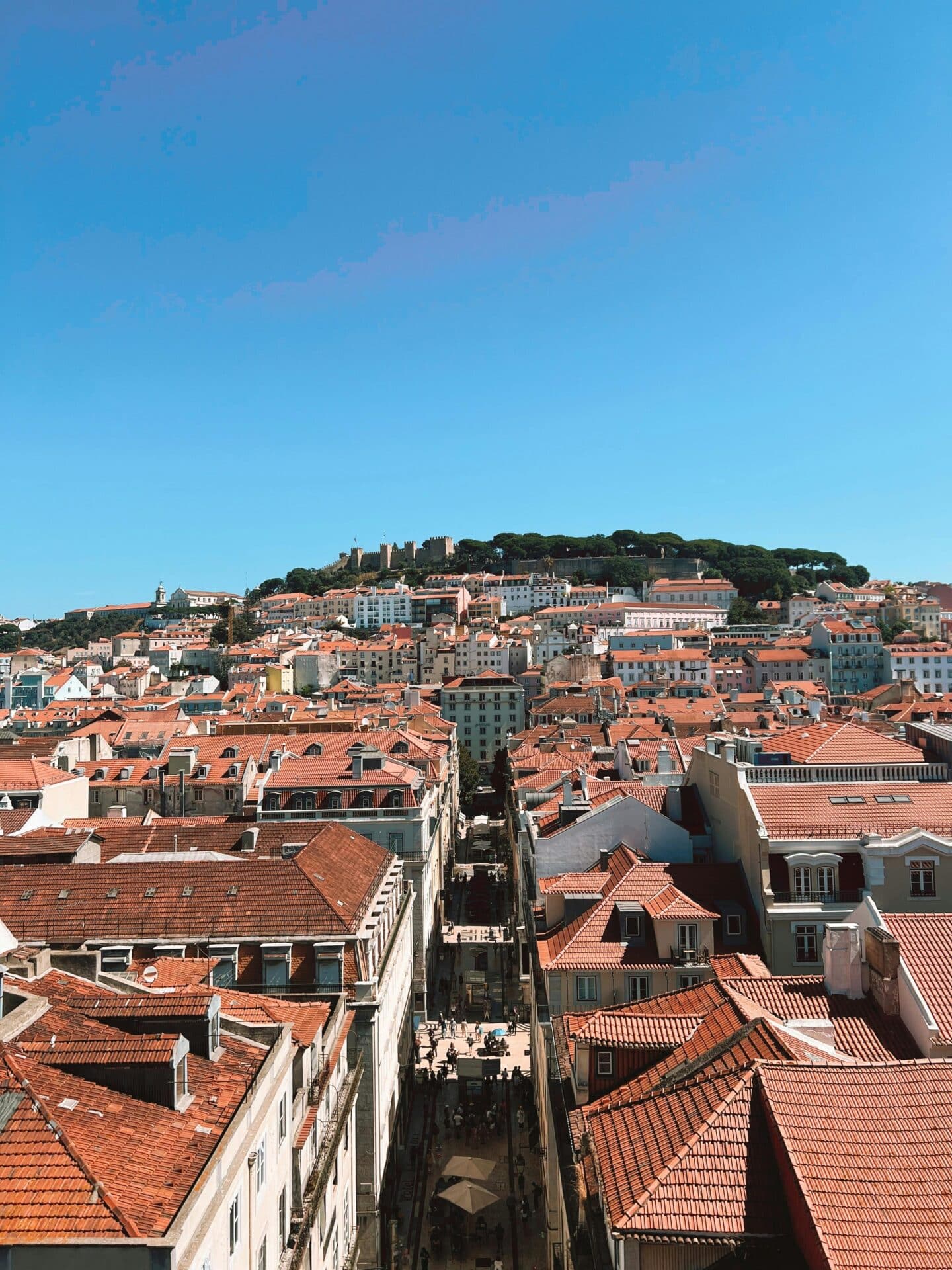 View of Lisbon Rooftops and São Jorge Castle