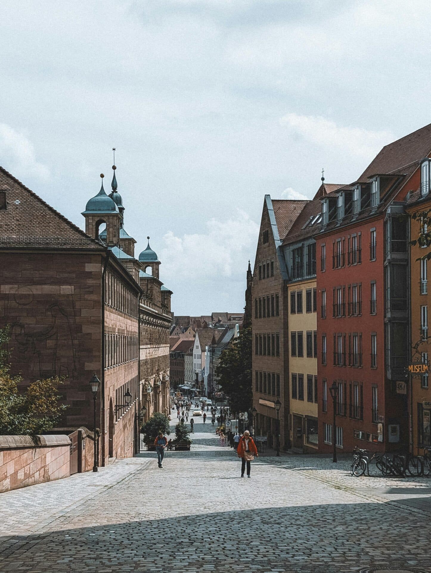 Historic Burgstrasse in Nuremberg's Old Town