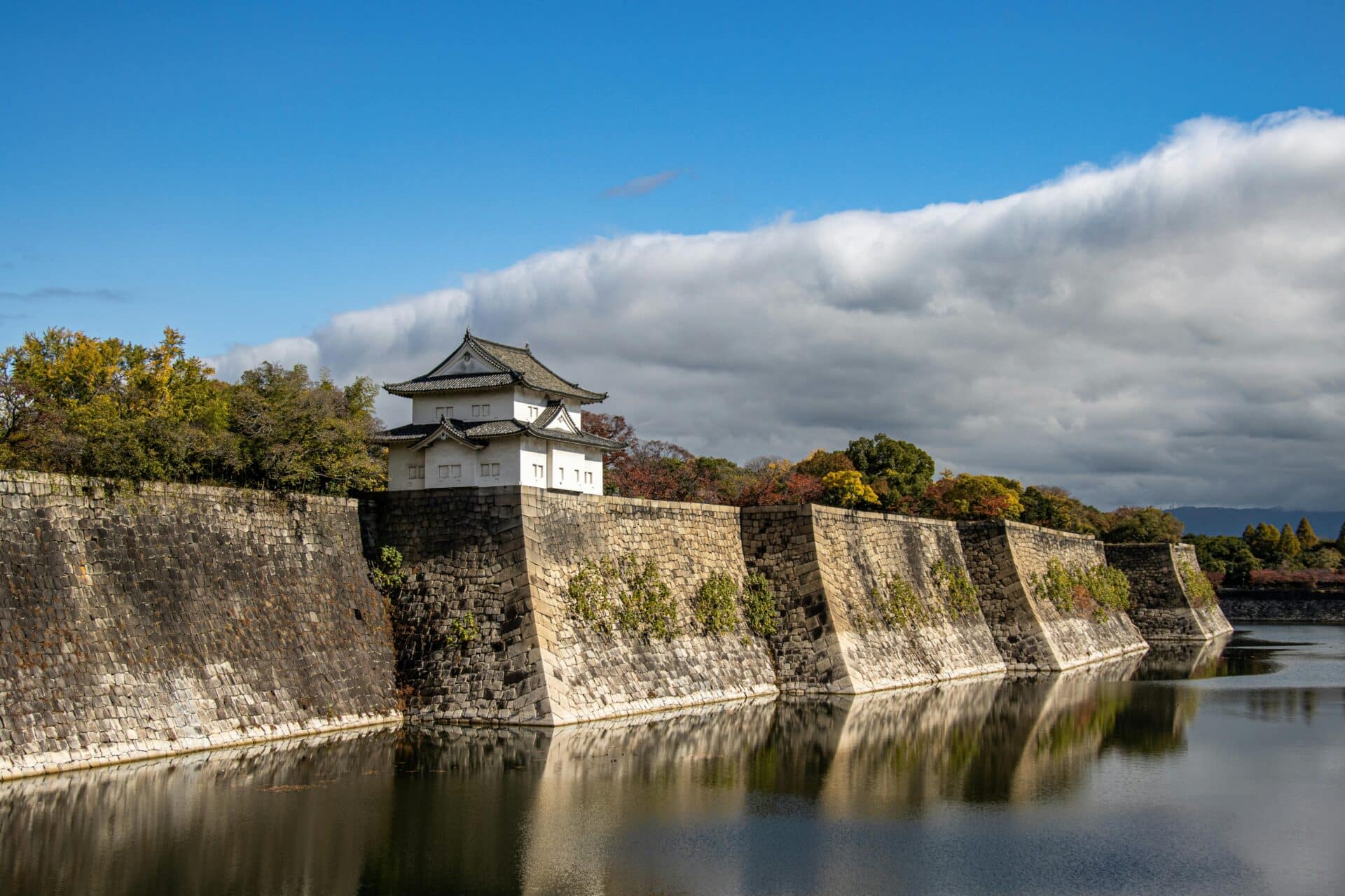 Osaka Castle Moat and Turret