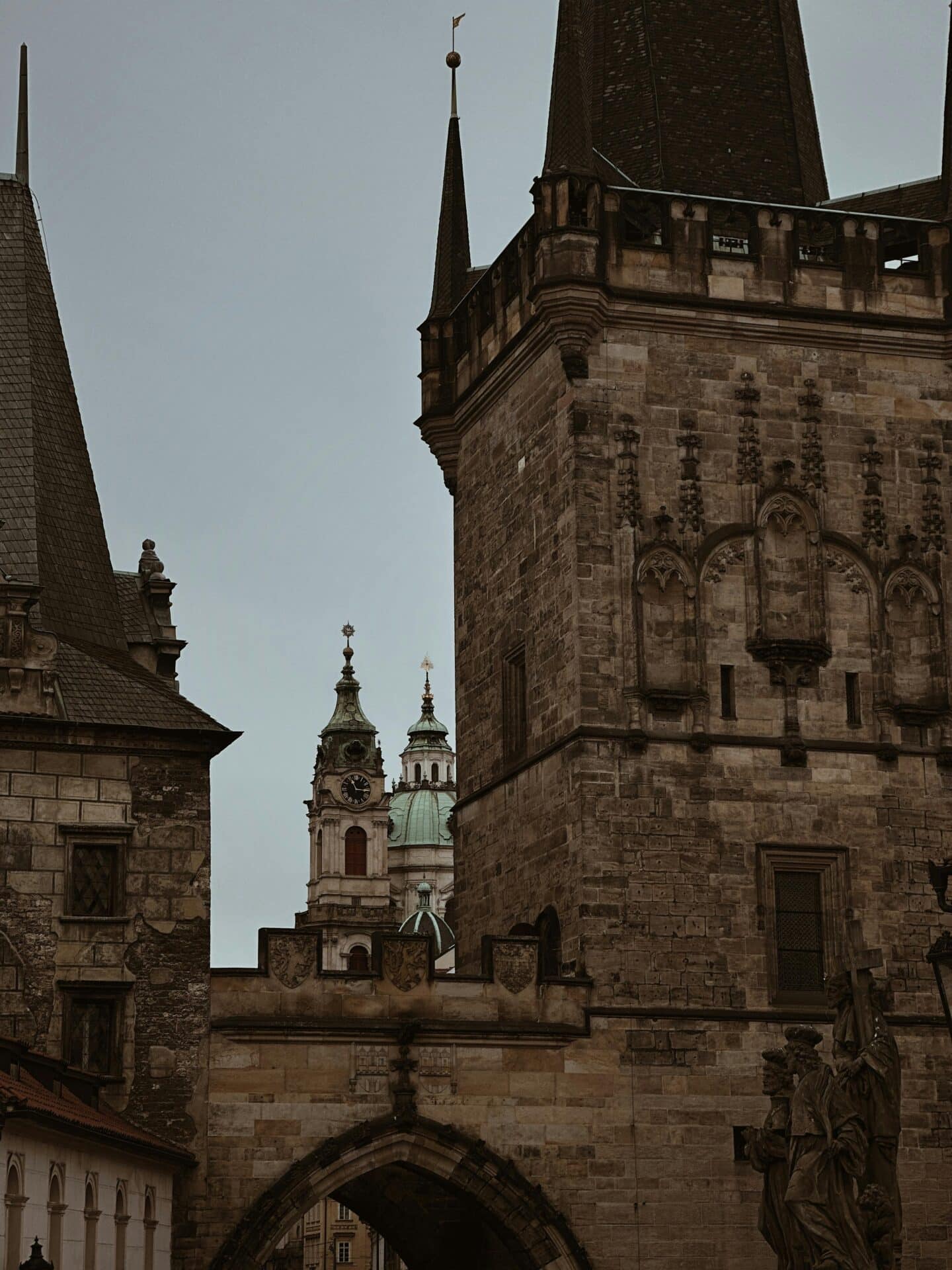 View Through Old Town Bridge Tower in Prague