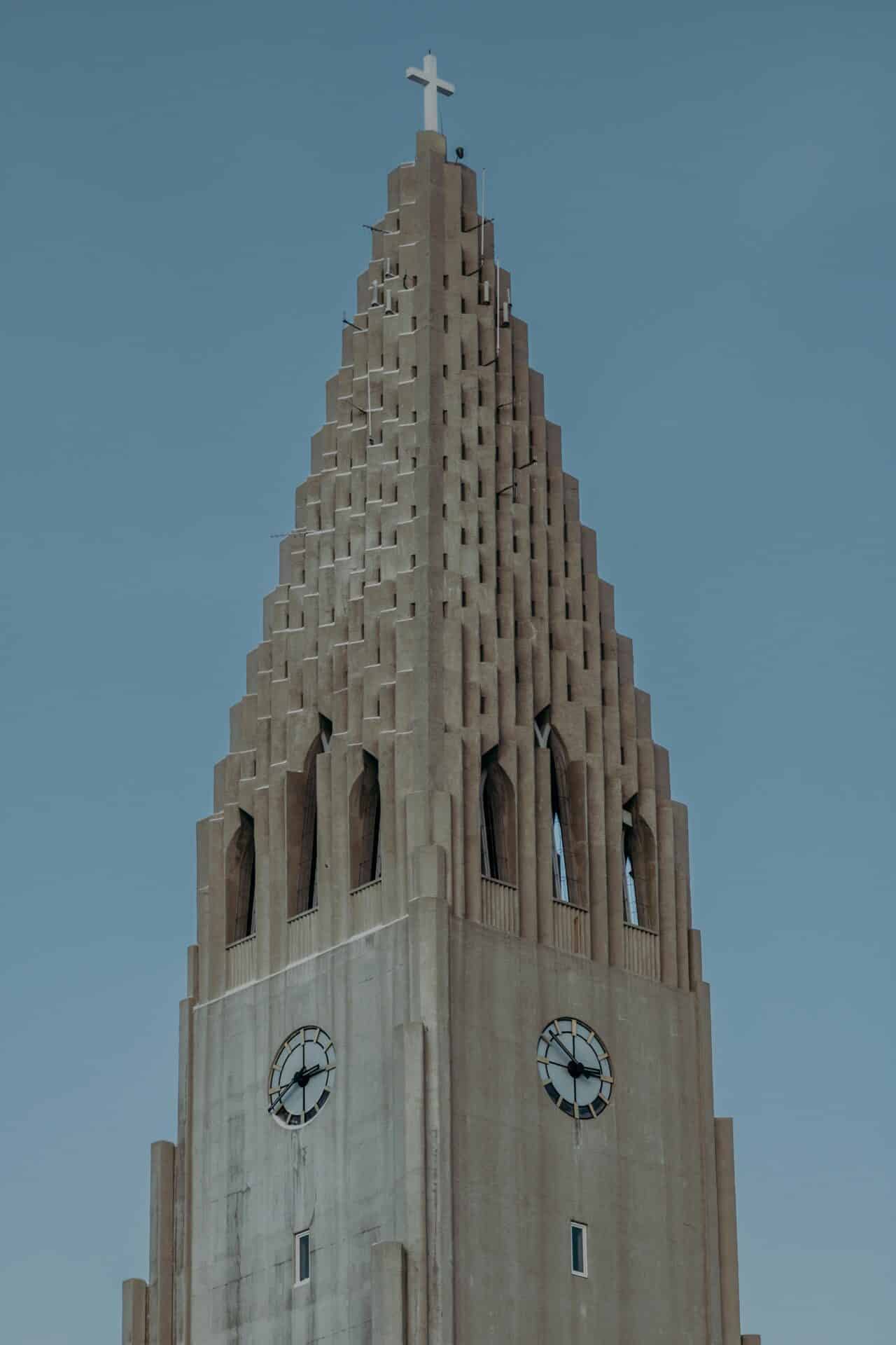 Hallgrímskirkja Church Tower in Reykjavik