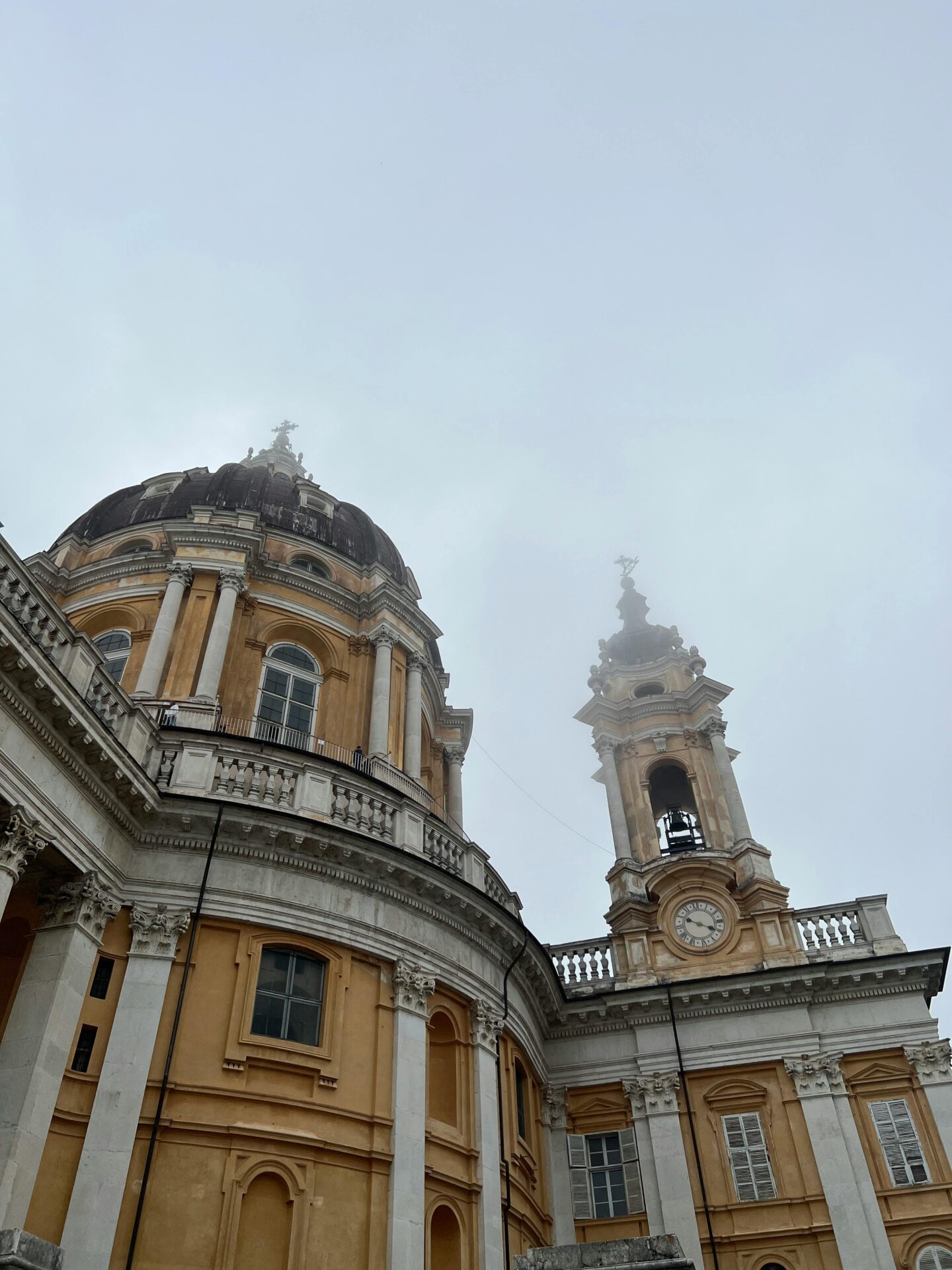 Basilica of Superga in the Fog, Turin