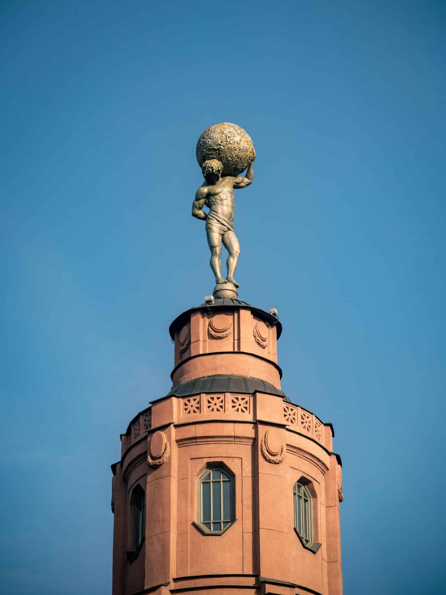 Atlas Statue on the House with Atlantes, Vilnius